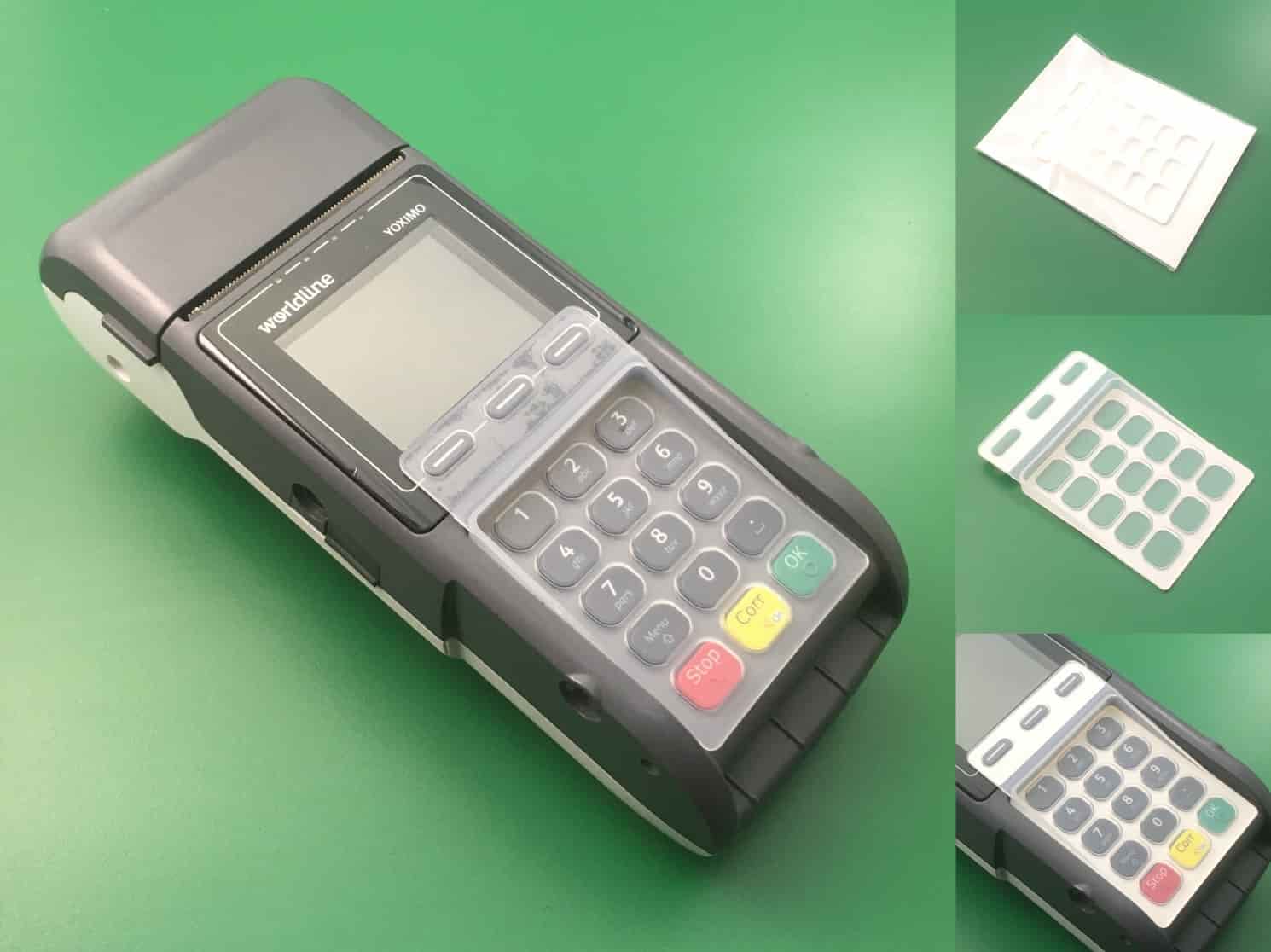 Wetcover Schutzfolie/Tastaturabdeckung für EC-Terminal Wordline Yoximo