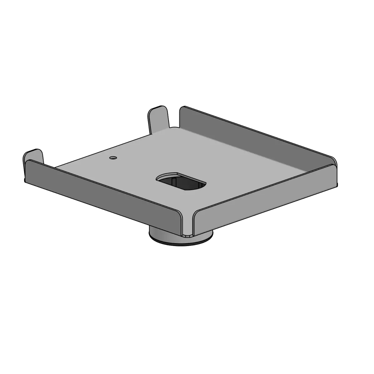 SpacePole Druckerplatte für Bixolon SRP 350 + PartnerTech RP-300/310/320/330 in schwarz