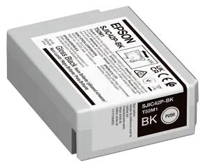 Schwarz glänzende Epson ColorWorks Tinte für den C4000e BK