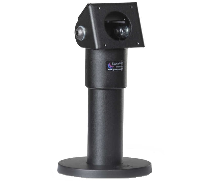 SpacePole® Tablet-Halterung TabTilt Aufsatz - Beispiel mit Standrohr