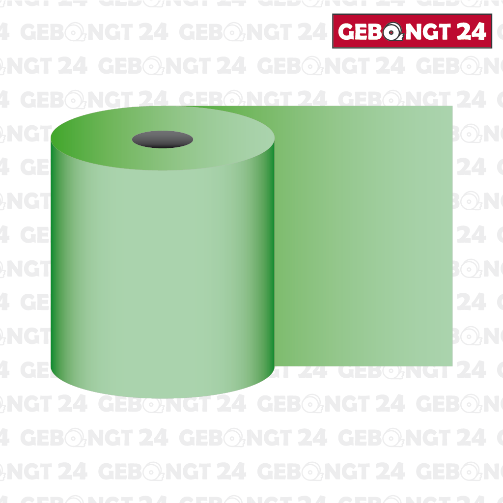 Kassenrolle 76 x 40m x 12 (Normalpapier), grün