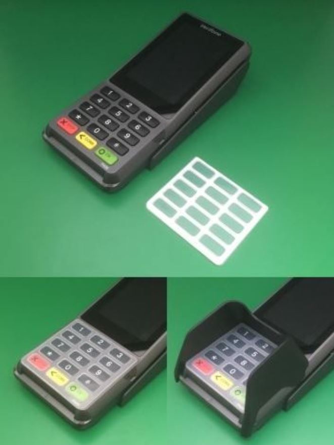 Wetcover Schutzfolie/Tastaturabdeckung für EC-Terminal Verifone P400