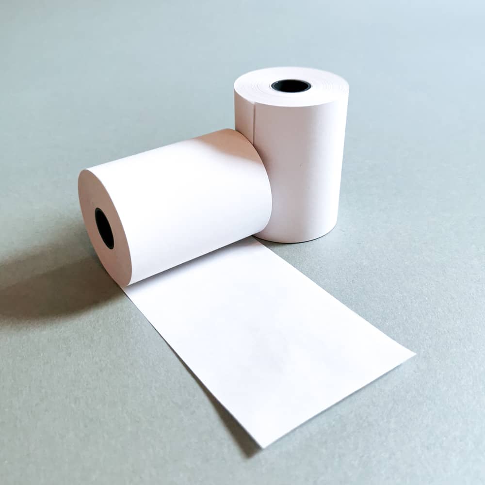Thermorolle 57mm x 25m x 12mm I 48g Papier I BPA frei