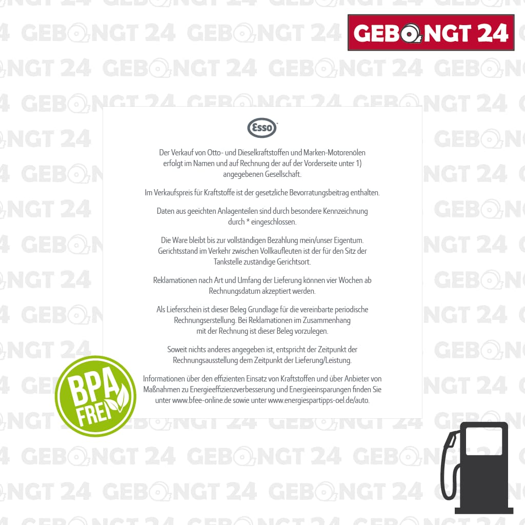 ESSO Tankstellen Text + Logo - BPA frei