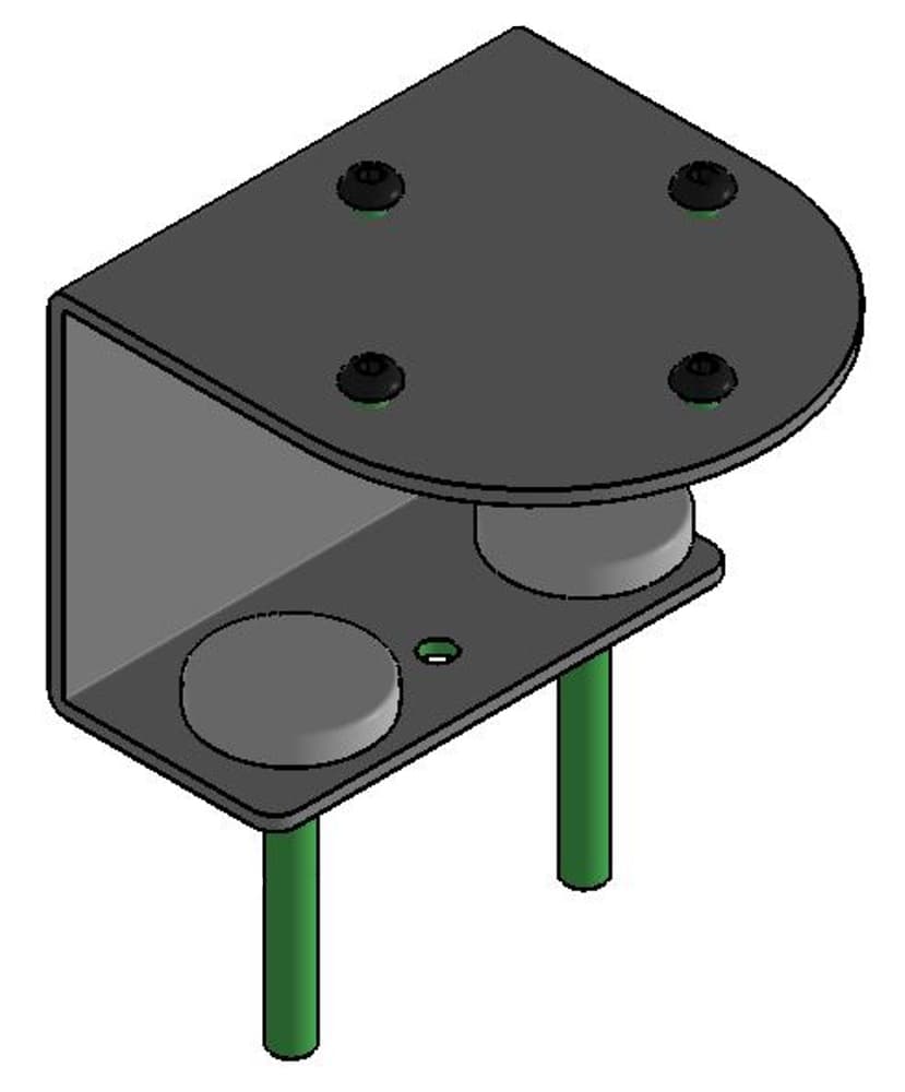 SpacePole Tischklemme für max. 62mm dicke Platten