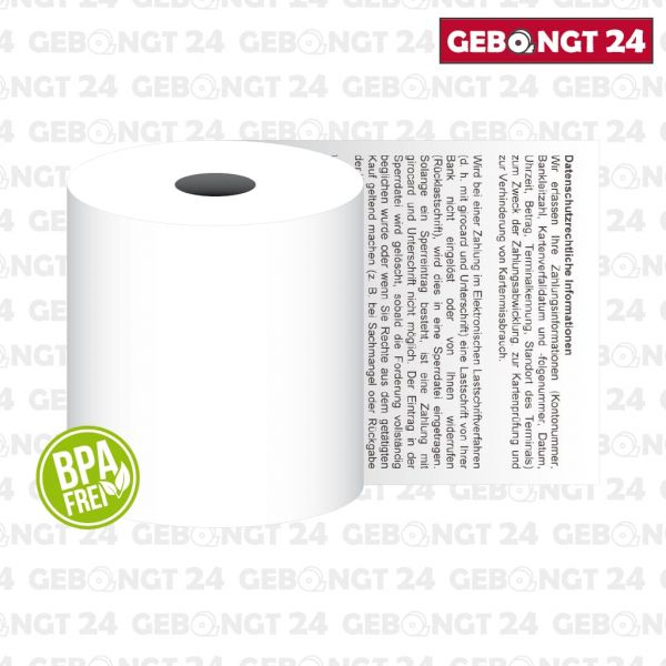 Thermopapierrolle 57mm x 18m I BPA frei I 55g