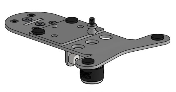 SpacePole® Tablet-Halterung X-Frame Schloss - Zeichnung